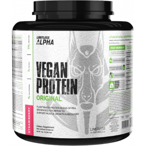 LIMITLESS ALPHA VEGAN PROTEIN ORIGINAL DIEATRAY SUPPLEMENT — STRAWBERRY FLAVOR 1 KG X 23 SERVINGS